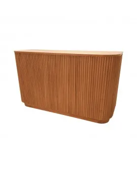 Sydney Fluted 6ft Bar Natural