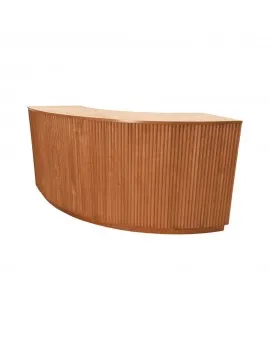 Sydney Fluted 6ft Curved Bar Natural
