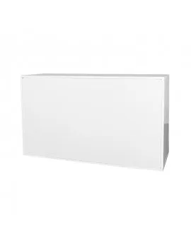 4 Ft White Frame Bar With Plexi