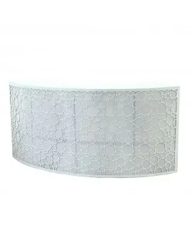 Geo Bubble 6ft Curved White Frame Bar