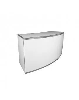 8 Ft Curved Chrome Bar With Plexi